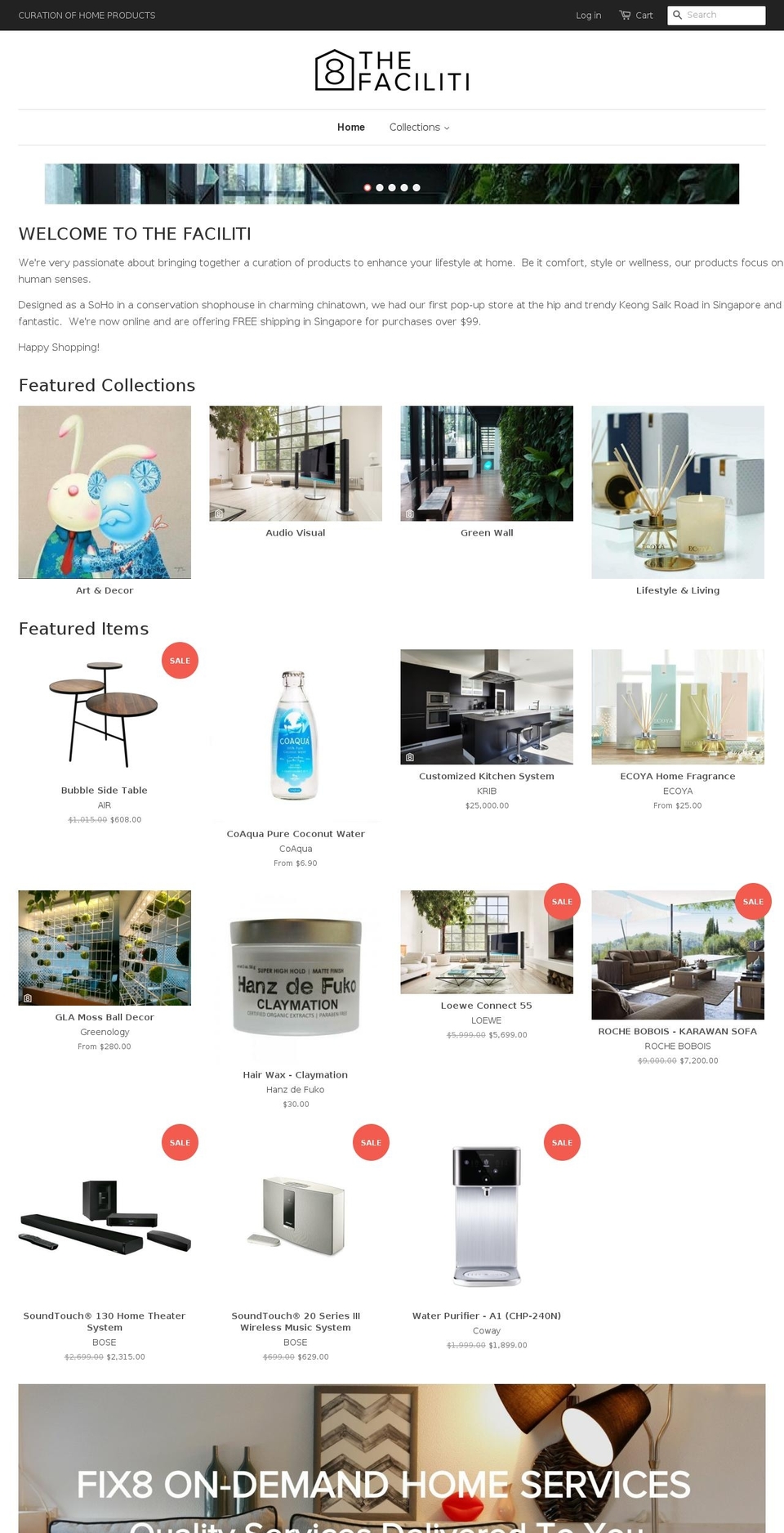 thefaciliti.com shopify website screenshot
