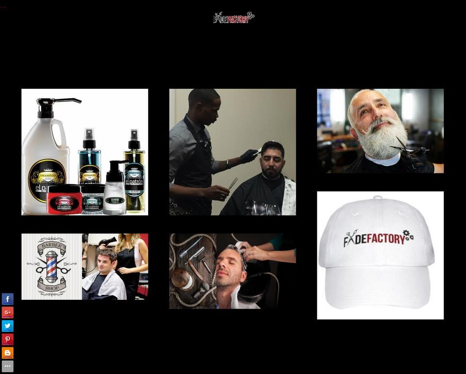 thefadefactoryplus.com shopify website screenshot