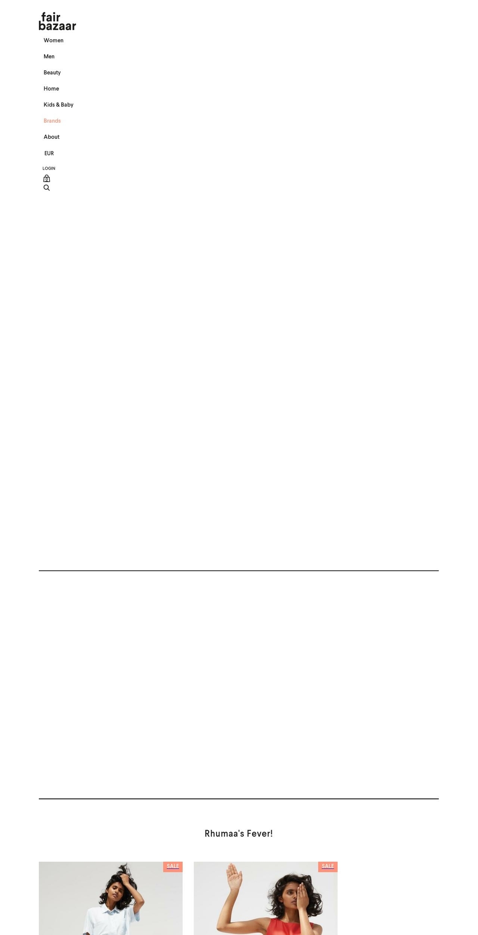 thefairbazaar.com — Shopify storefront screenshot