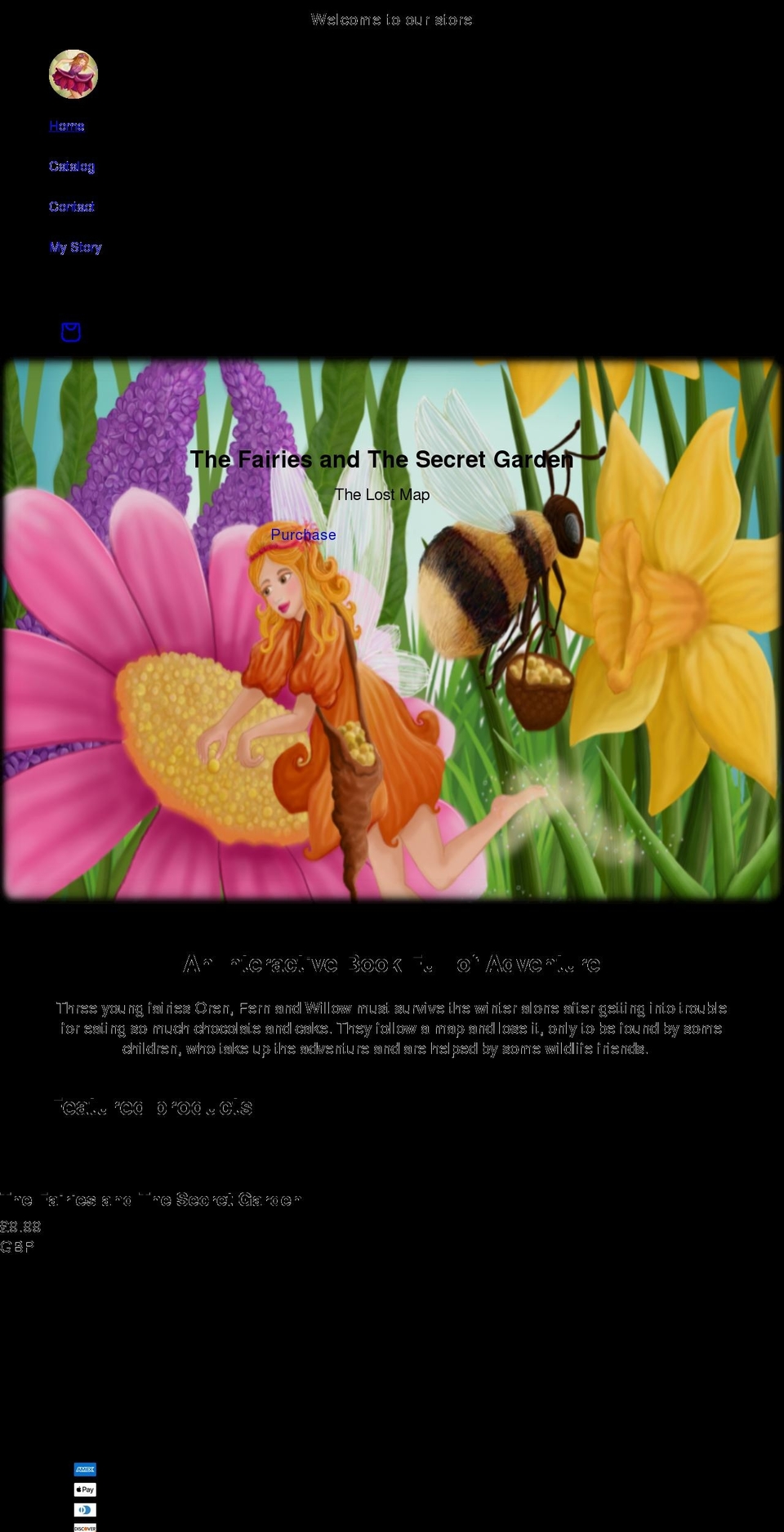 thefairiesandthesecretgarden.com shopify website screenshot