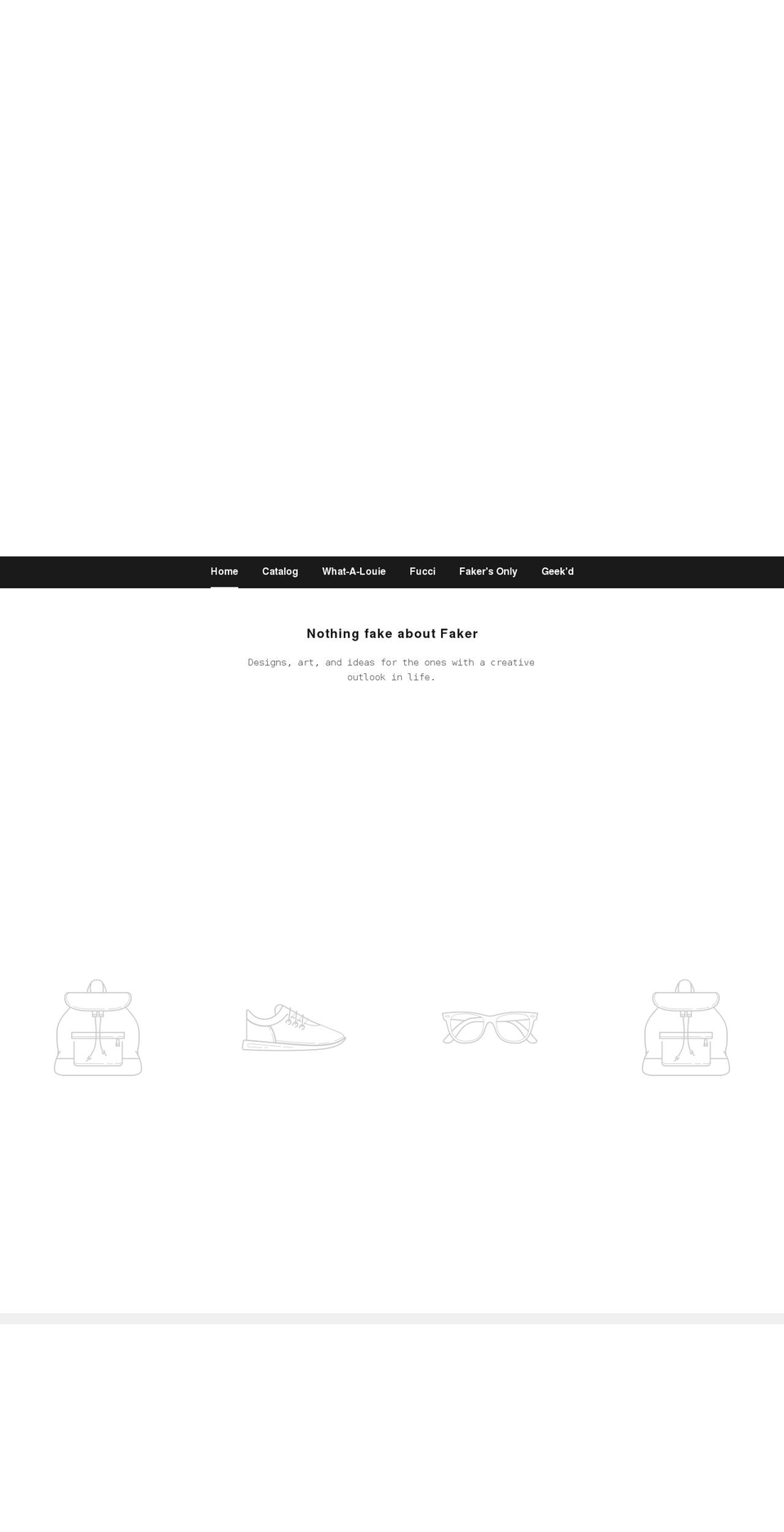 thefakerinc.com shopify website screenshot