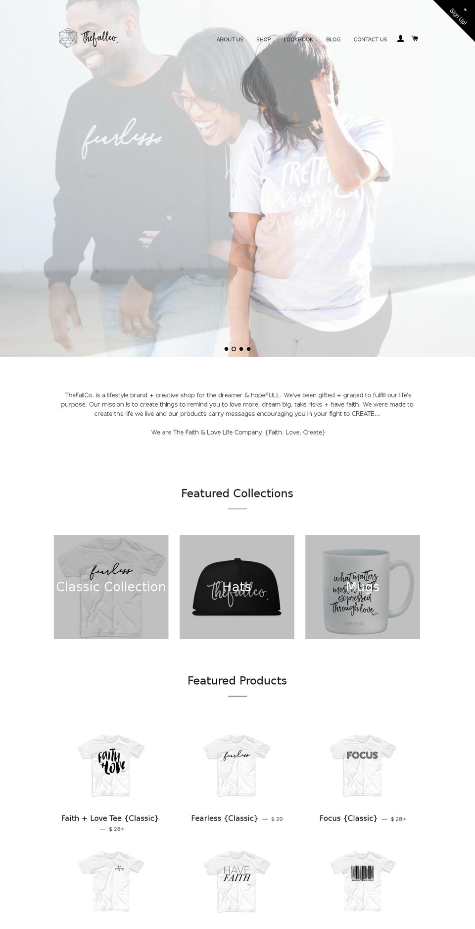 thefallco.com shopify website screenshot