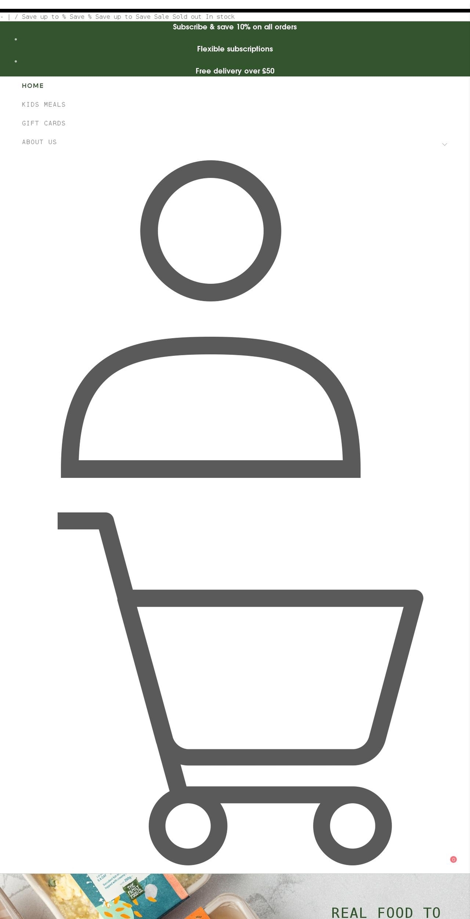 thefamilyfoodco.com shopify website screenshot