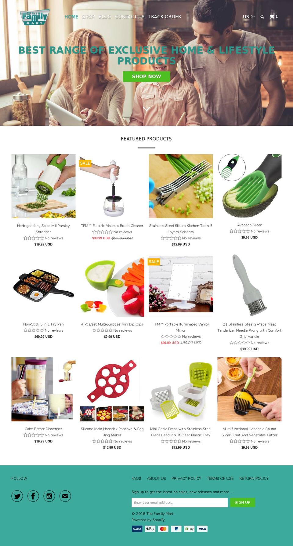 thefamilymart.com — Shopify storefront screenshot