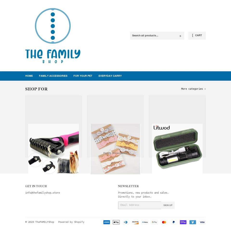 thefamilyshop.store shopify website screenshot