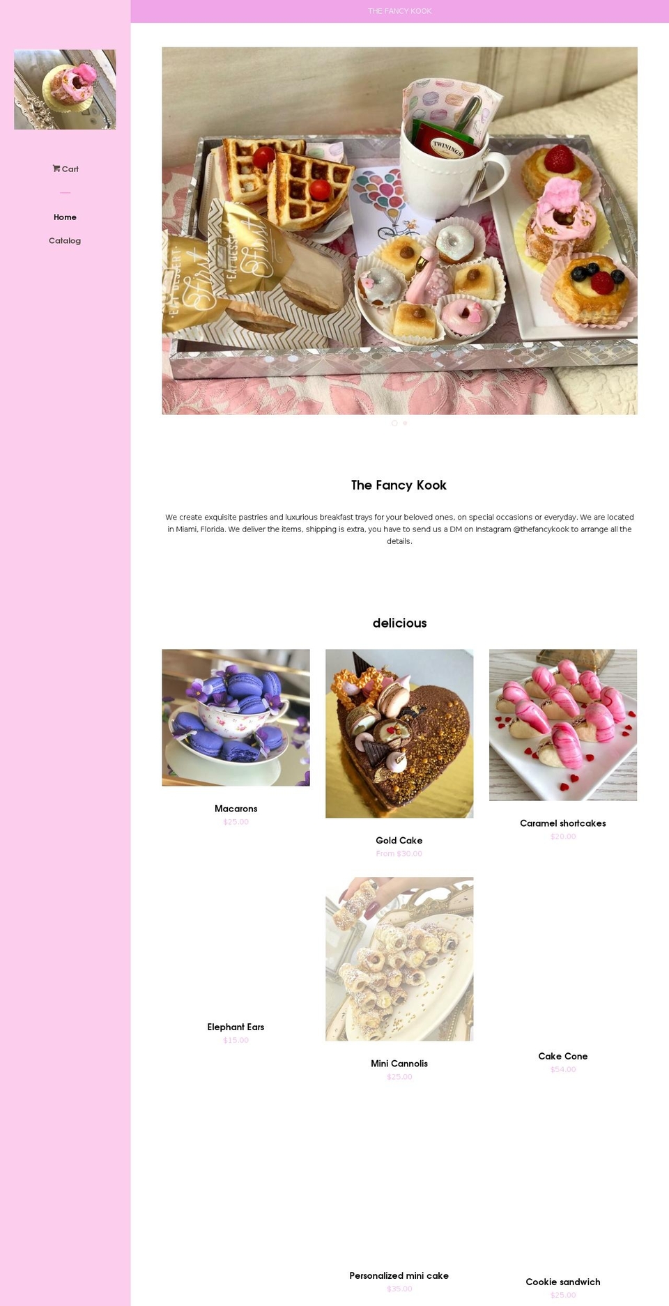 thefancykook.com — Shopify storefront screenshot