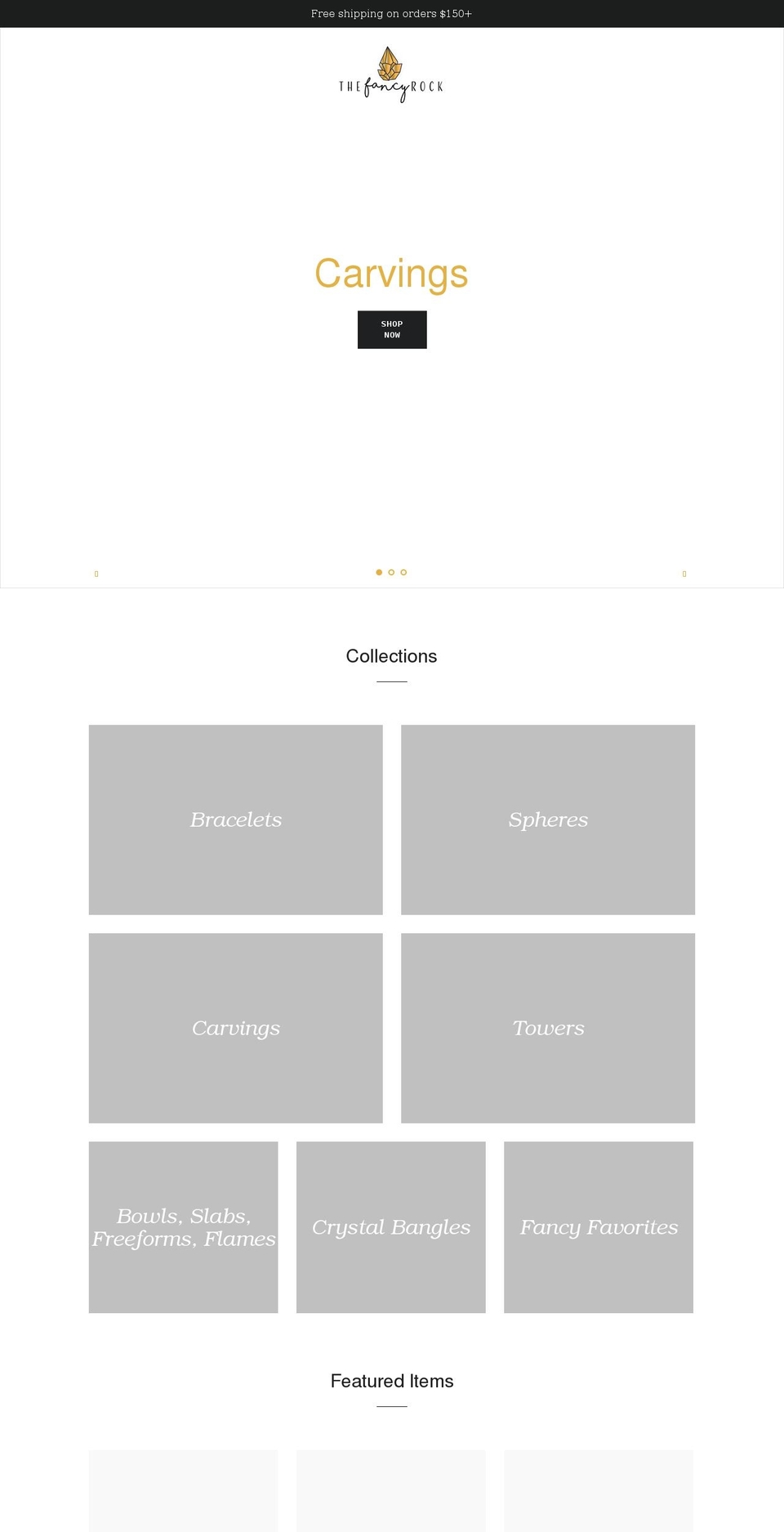 thefancyrock.com shopify website screenshot