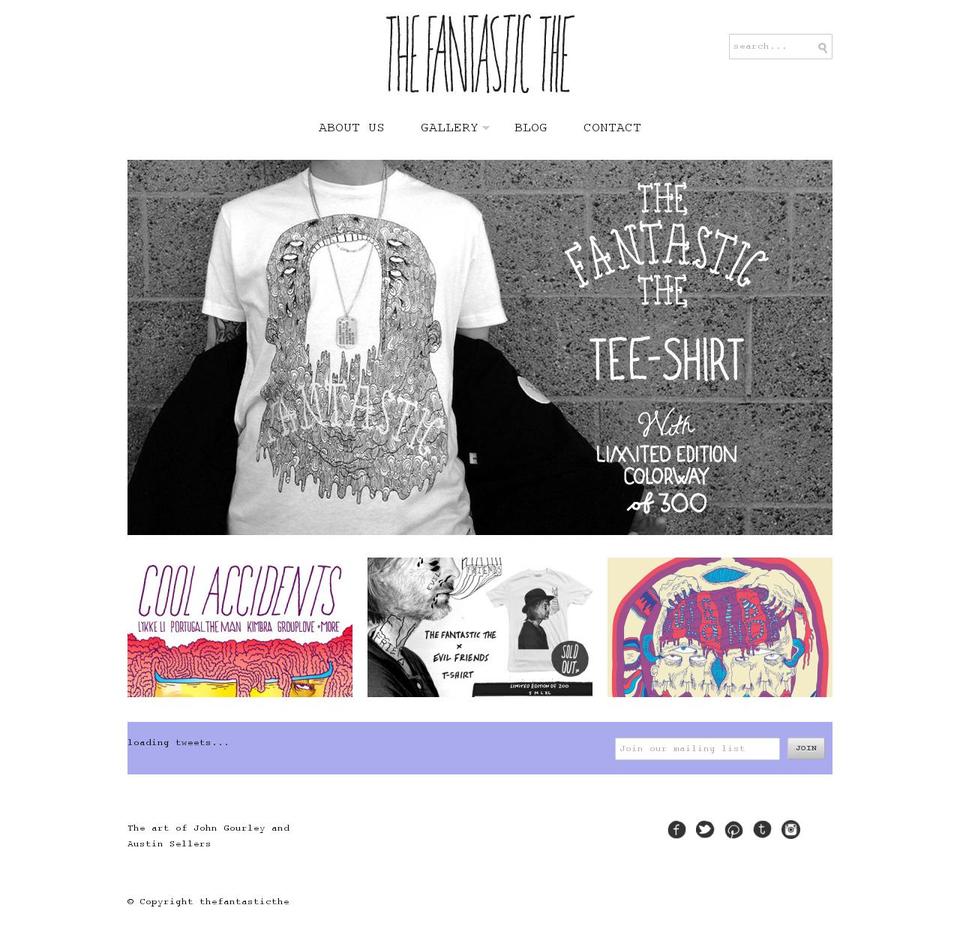 thefantasticthe.com shopify website screenshot