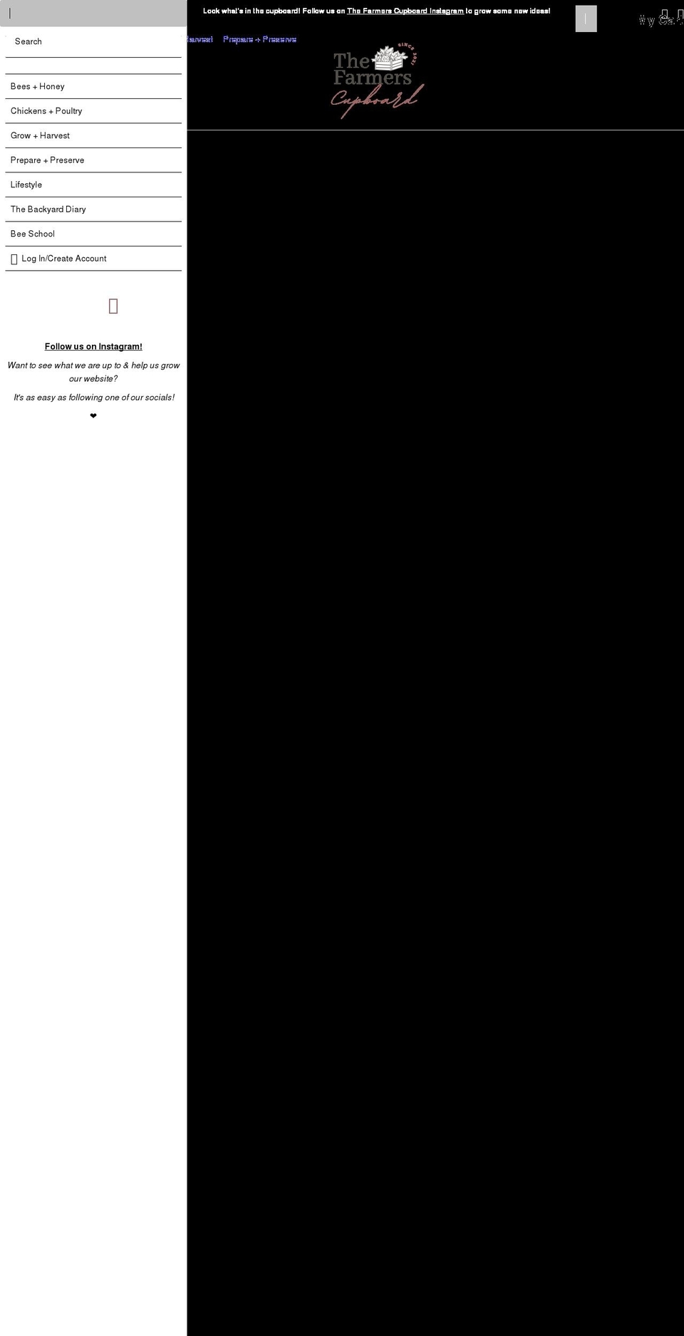 thefarmerscupboard.com shopify website screenshot