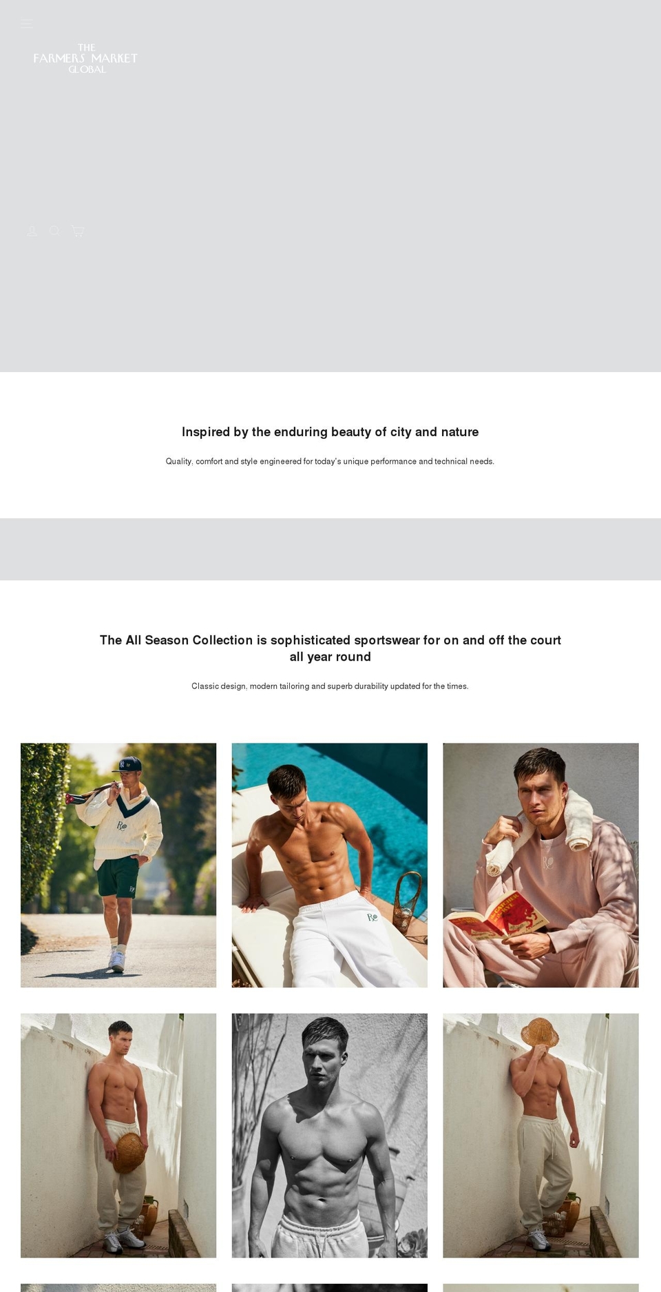 thefarmersmarketglobal.com shopify website screenshot