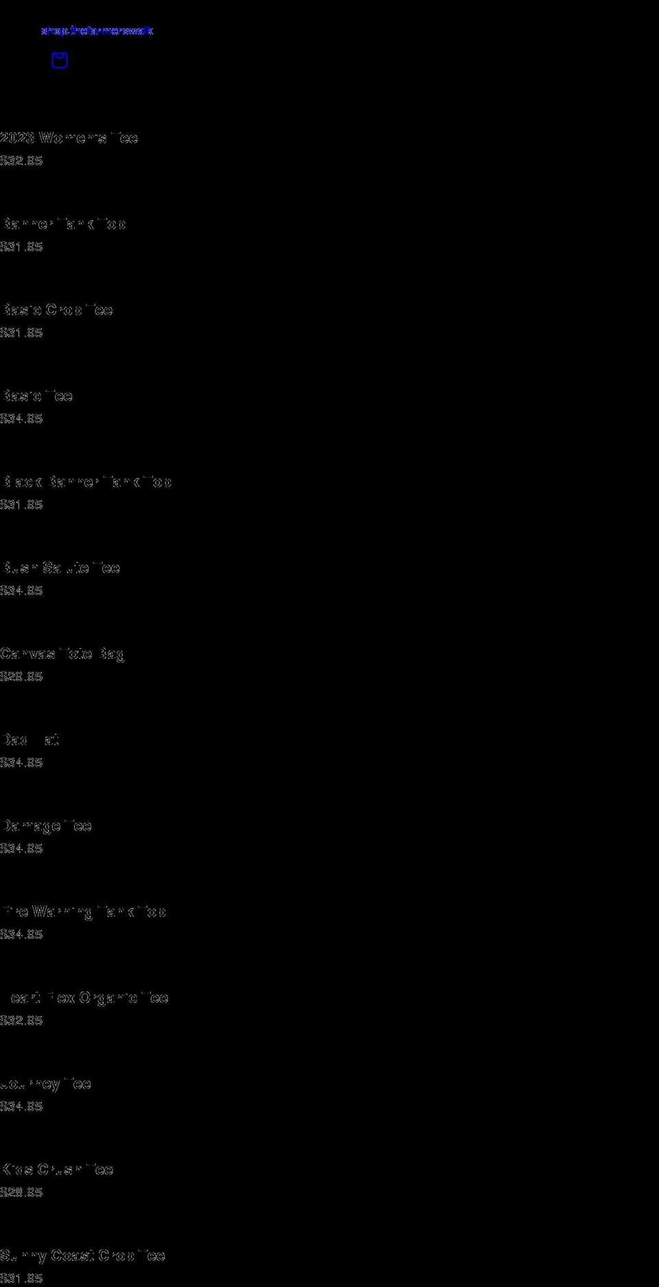 thefarmerswalk.com shopify website screenshot