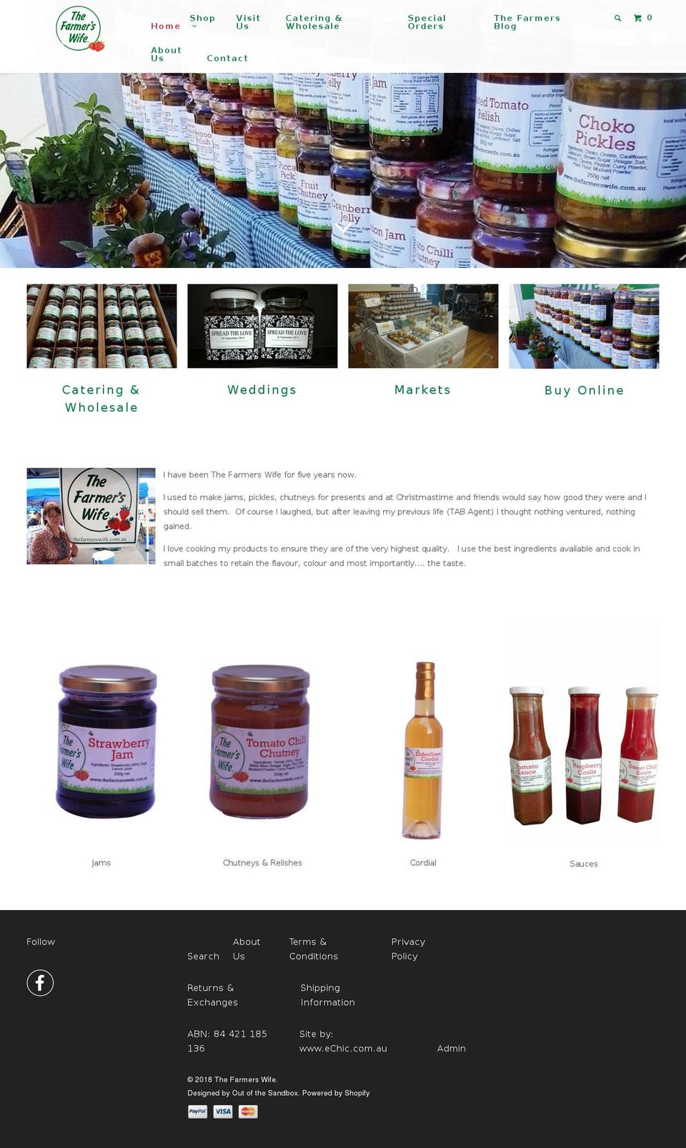 thefarmerswife.com.au shopify website screenshot