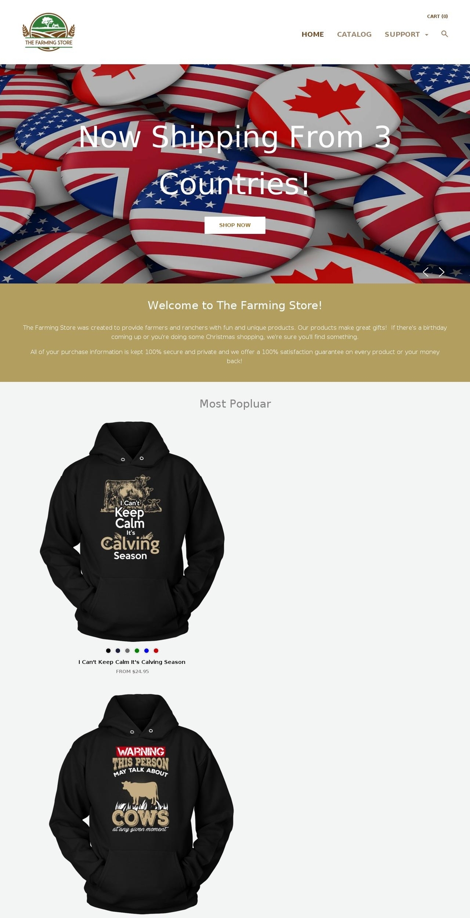 thefarmingstore-ca.myshopify.com — Shopify storefront screenshot