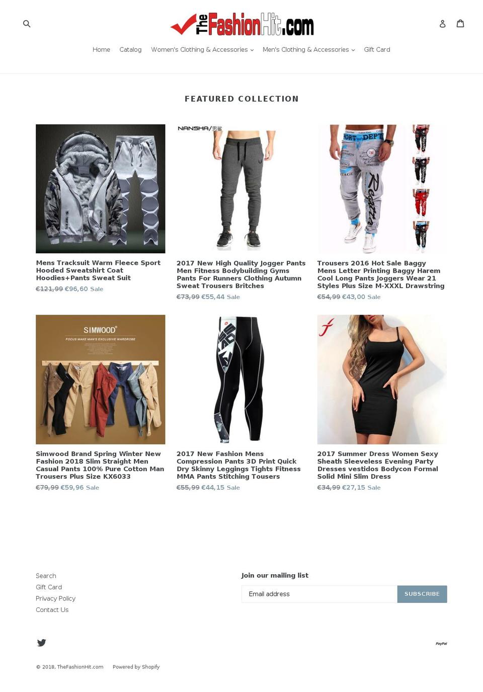 thefashionhit.com — Shopify storefront screenshot
