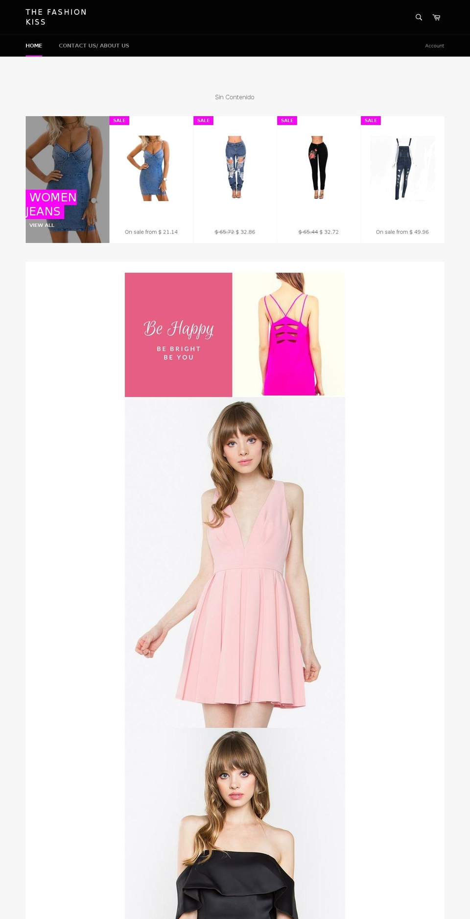 thefashionkiss.com — Shopify storefront screenshot