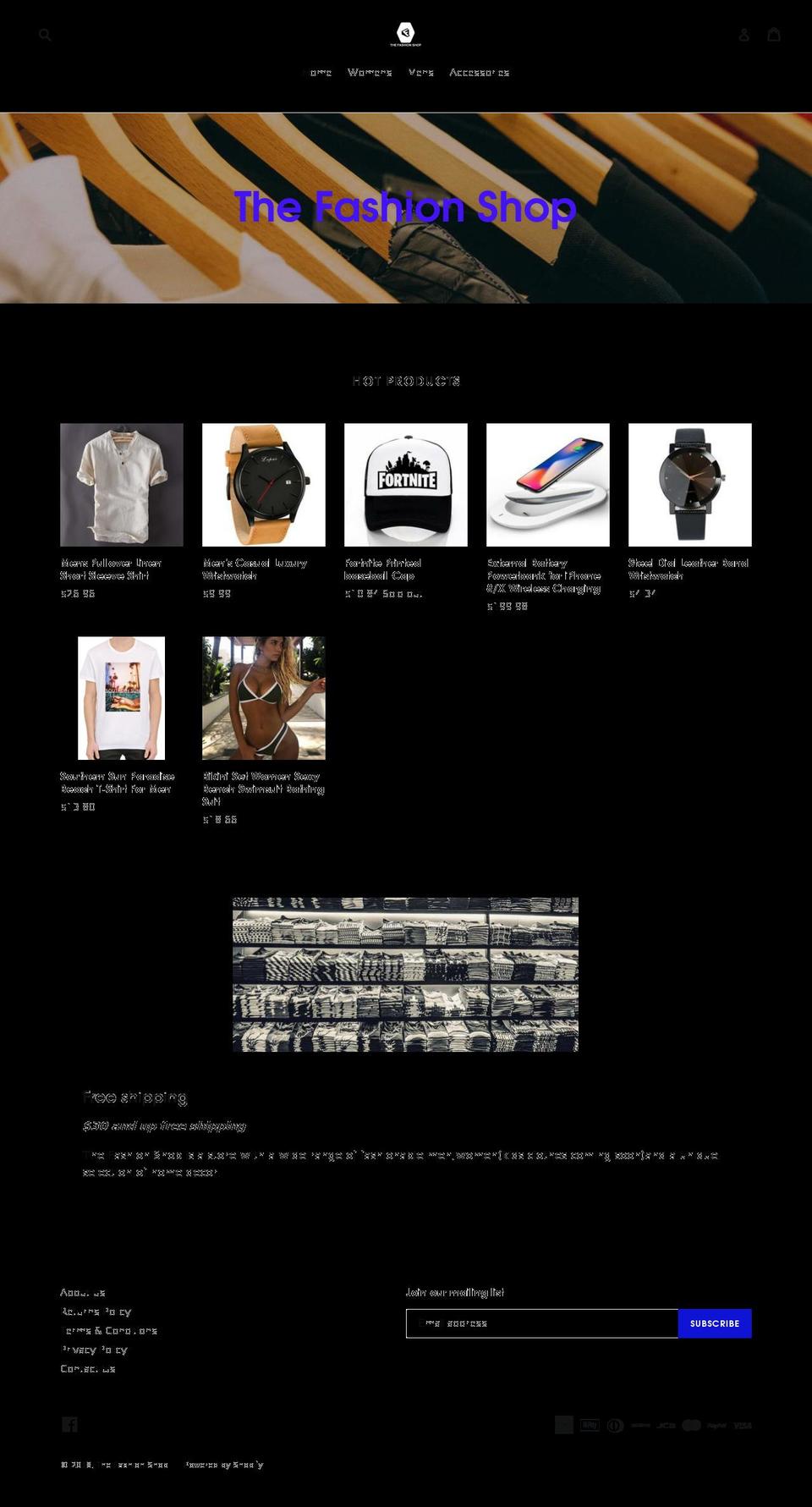 thefashionshop.org shopify website screenshot