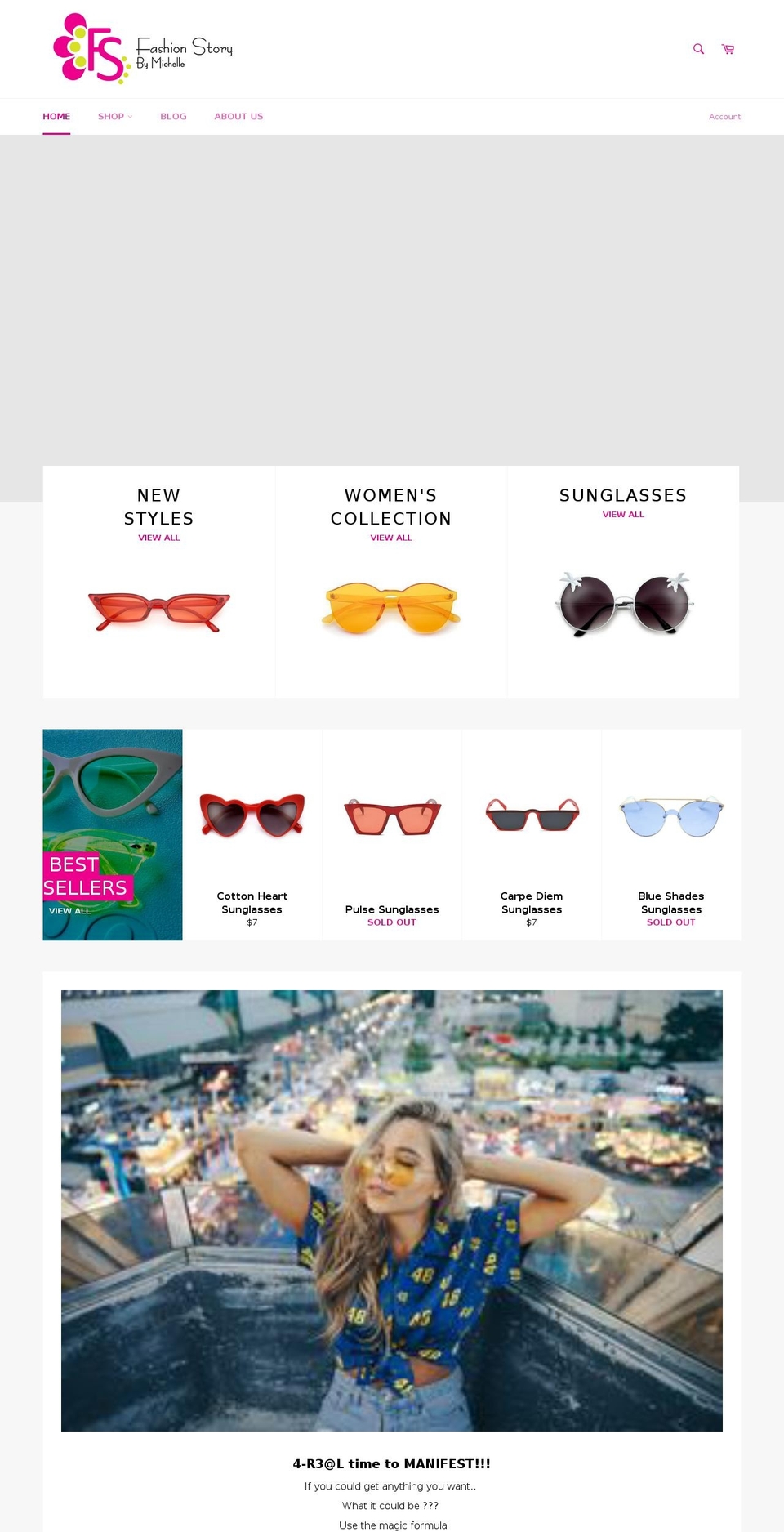 thefashionstory.com — Shopify storefront screenshot