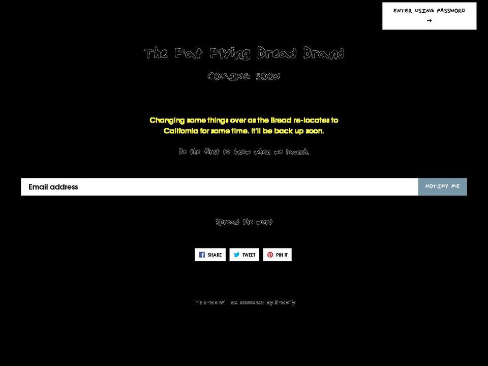 thefatflyingbreadbrand.com — Shopify storefront screenshot