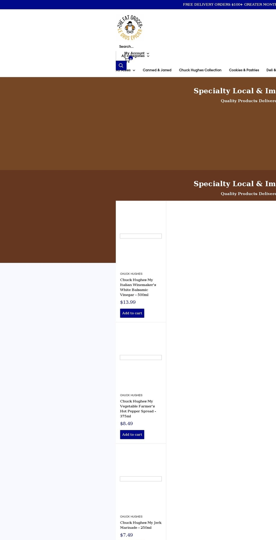 thefatgrocer.com shopify website screenshot