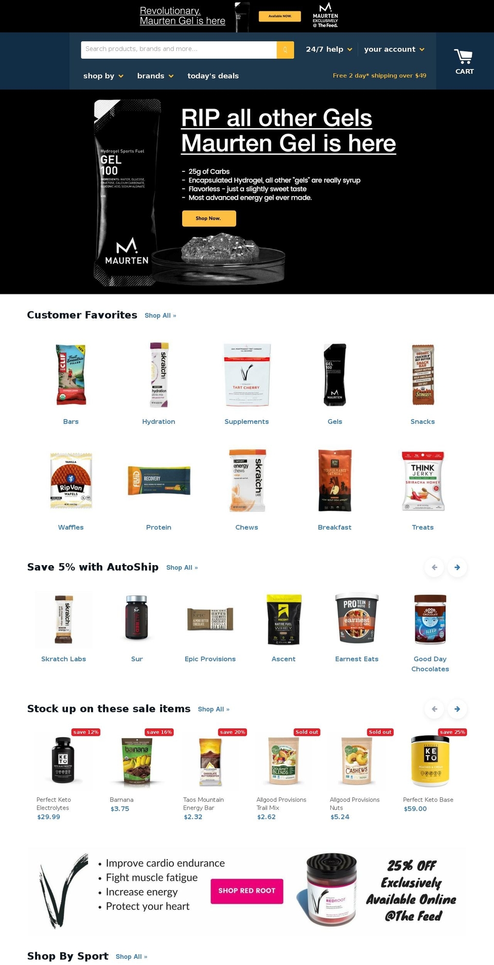 V2 Shopify theme site example thefeedtogo.com