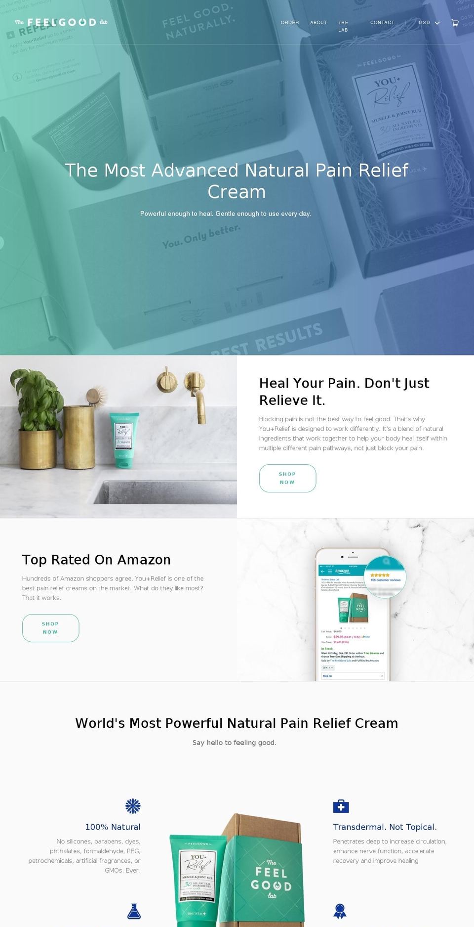 thefeelgoodlab.com shopify website screenshot