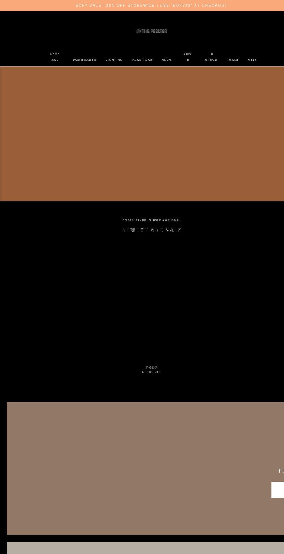 thefeelter.com shopify website screenshot