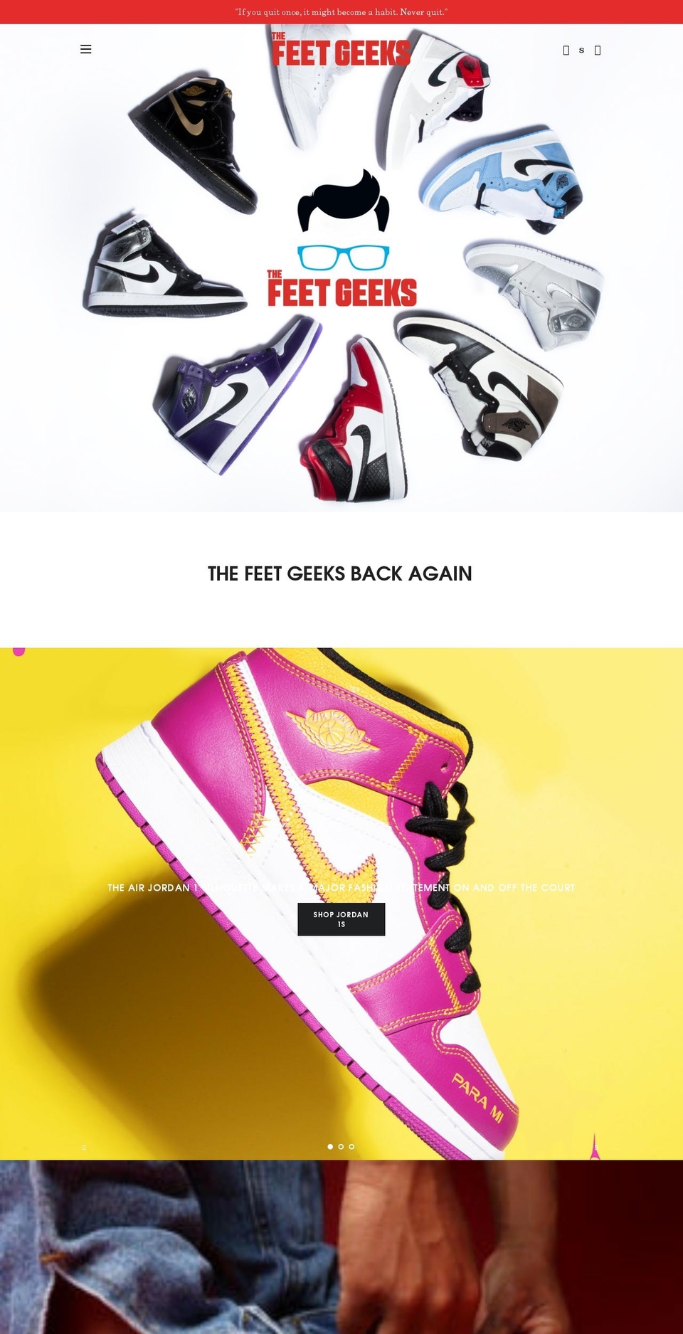 thefeetgeeks.com shopify website screenshot
