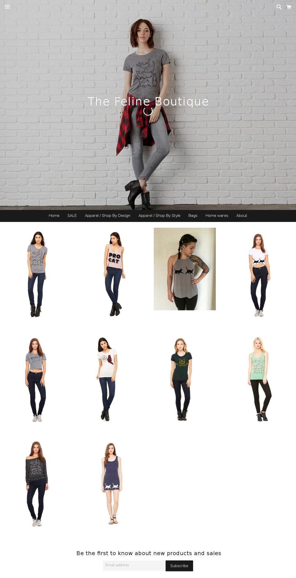 thefelineboutique.com shopify website screenshot