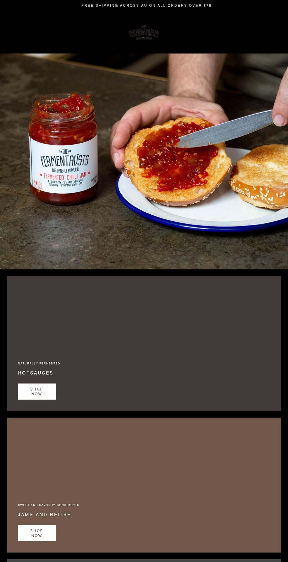 thefermentalists.com shopify website screenshot