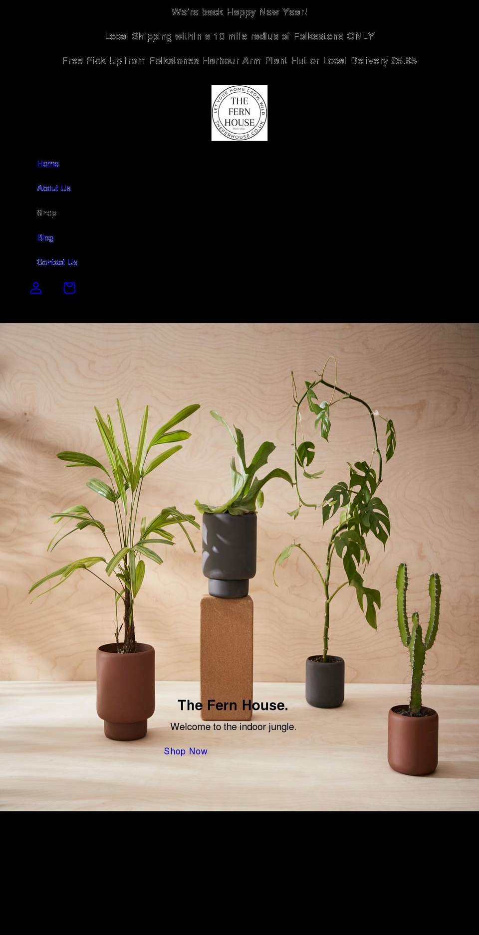 thefernhouse.co.uk shopify website screenshot
