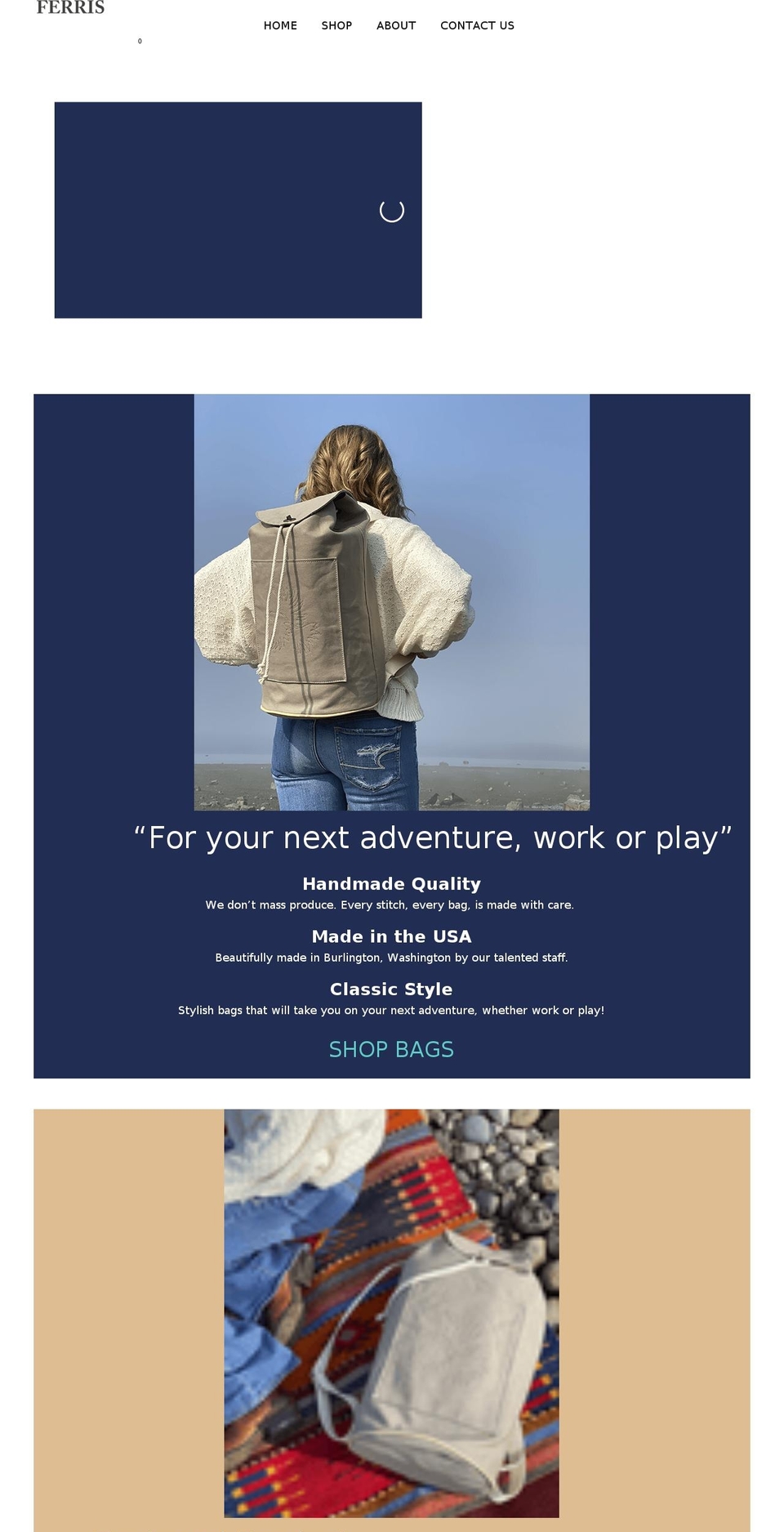 theferriscompany.com shopify website screenshot