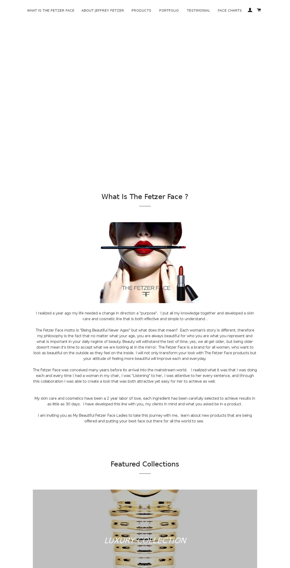 thefetzerface.com shopify website screenshot