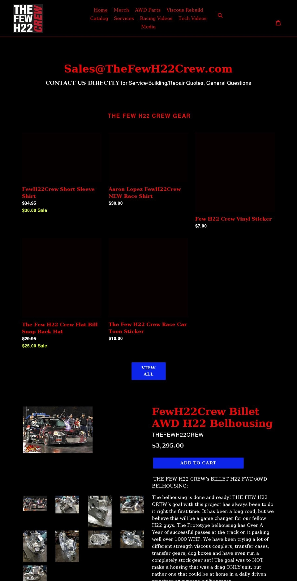 thefewh22crew.com shopify website screenshot