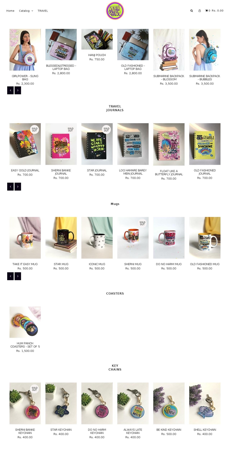 thefilmyowl.com — Shopify storefront screenshot