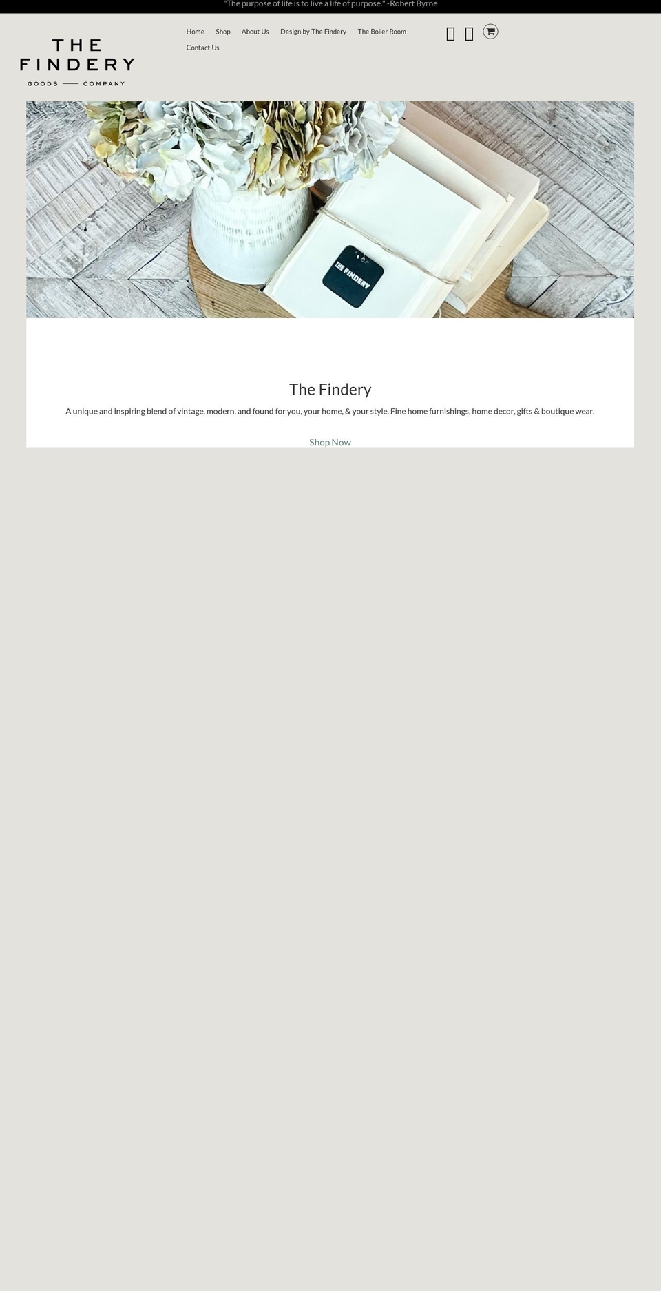 thefindery.net shopify website screenshot