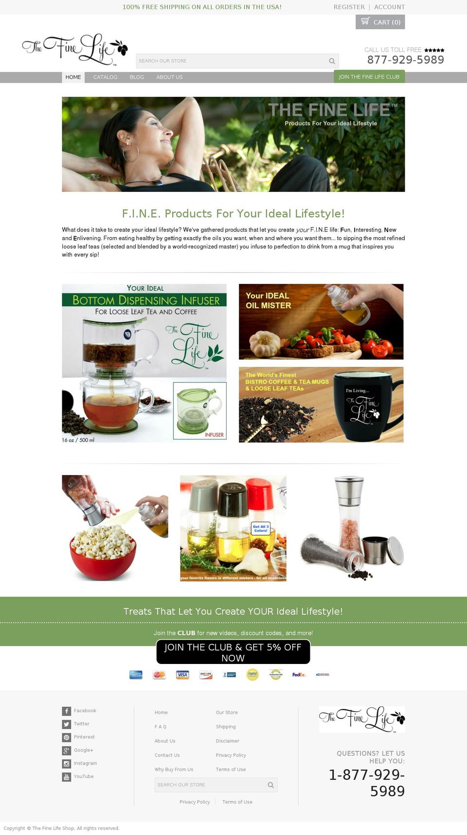 proven-profitable-theme-v8-8 Shopify theme site example thefinelifestore.com