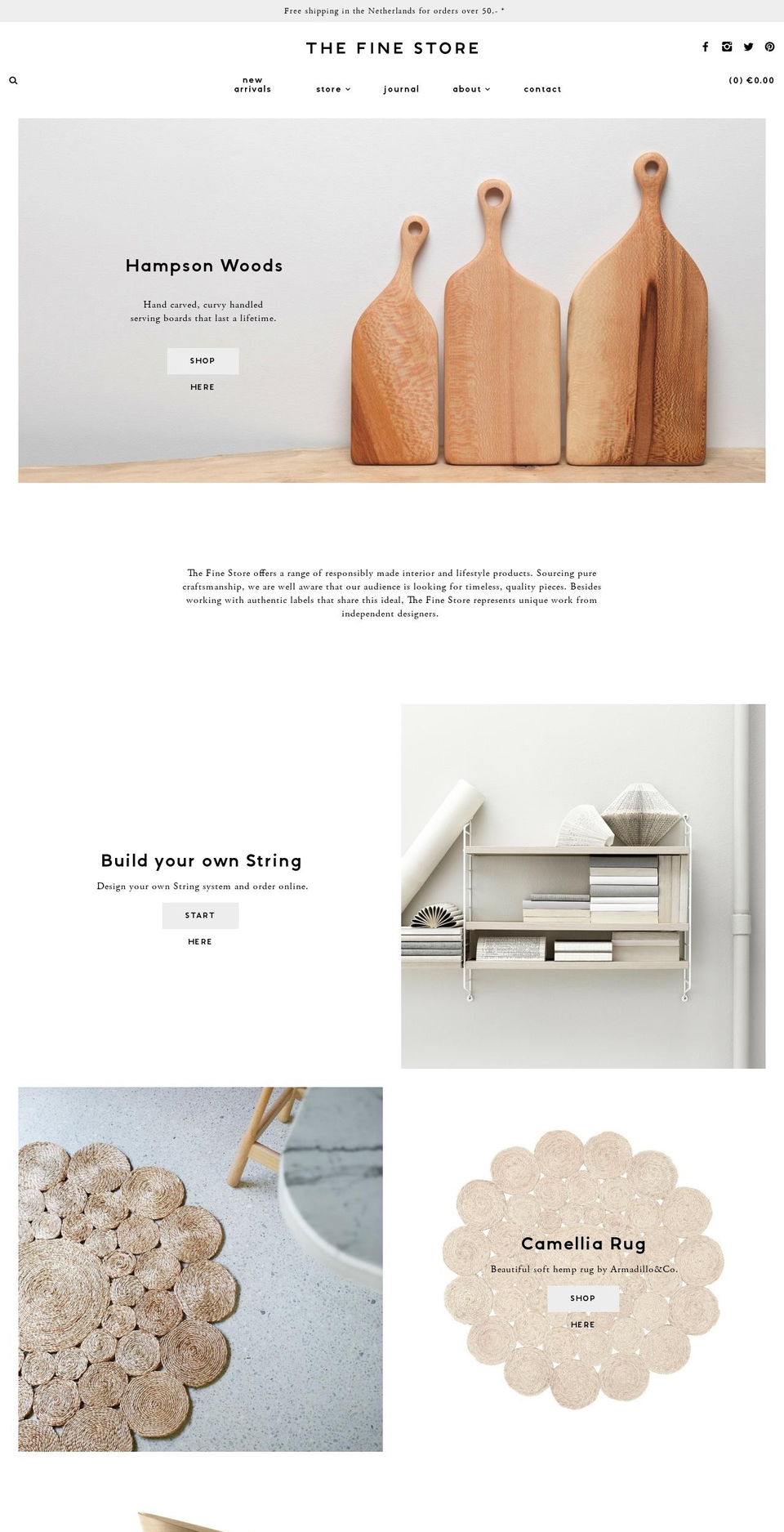 thefinestore.com shopify website screenshot