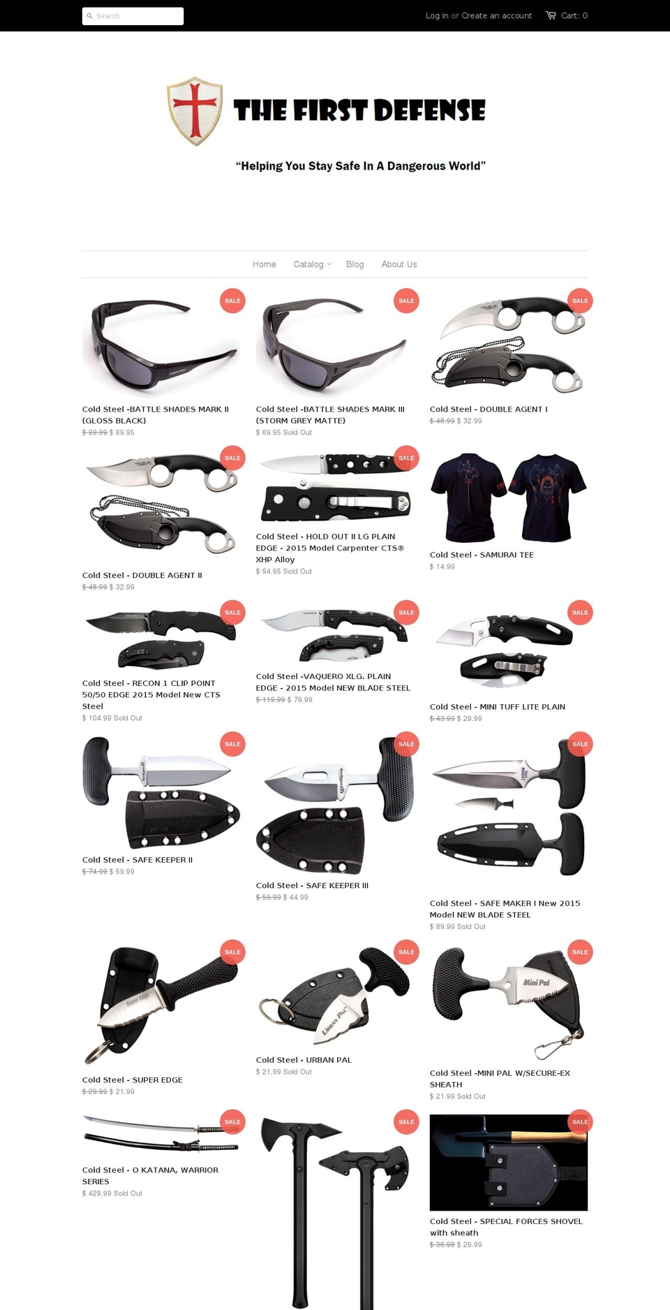 thefirstdefense.com shopify website screenshot