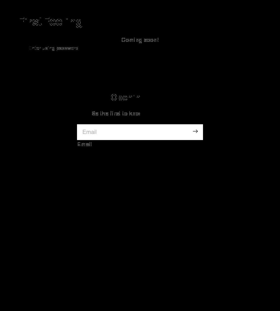 thefirsttfeeling.com shopify website screenshot