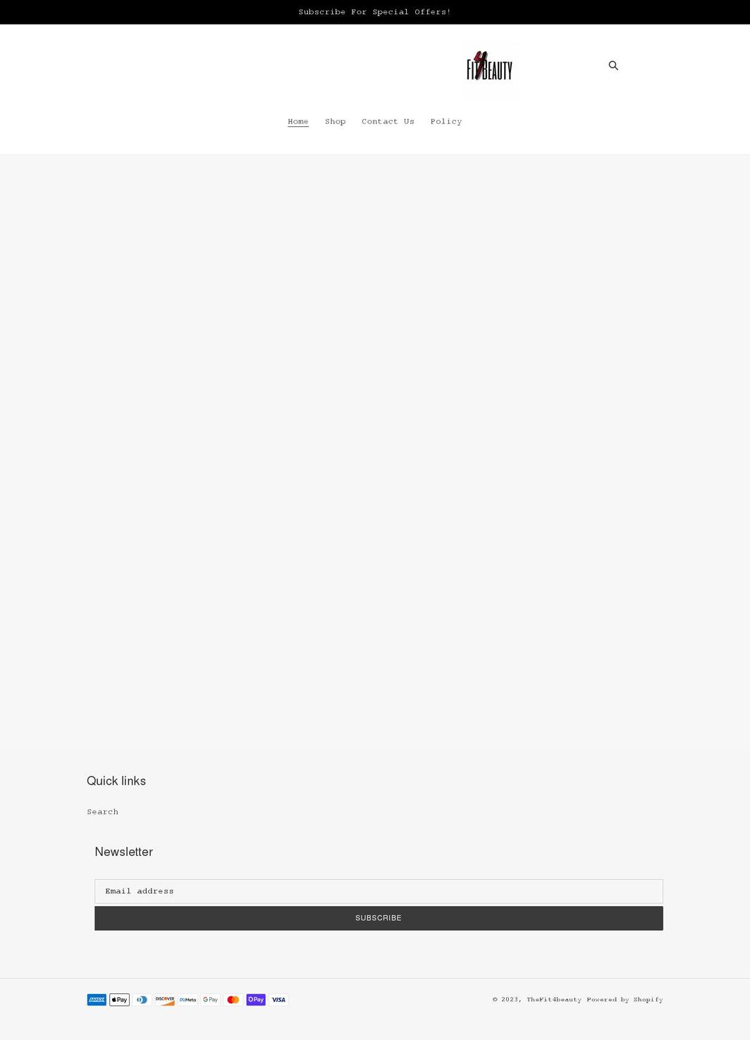 thefit4beauty.com shopify website screenshot