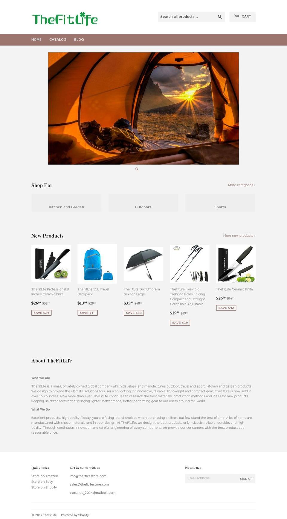 thefitlifestore.com shopify website screenshot