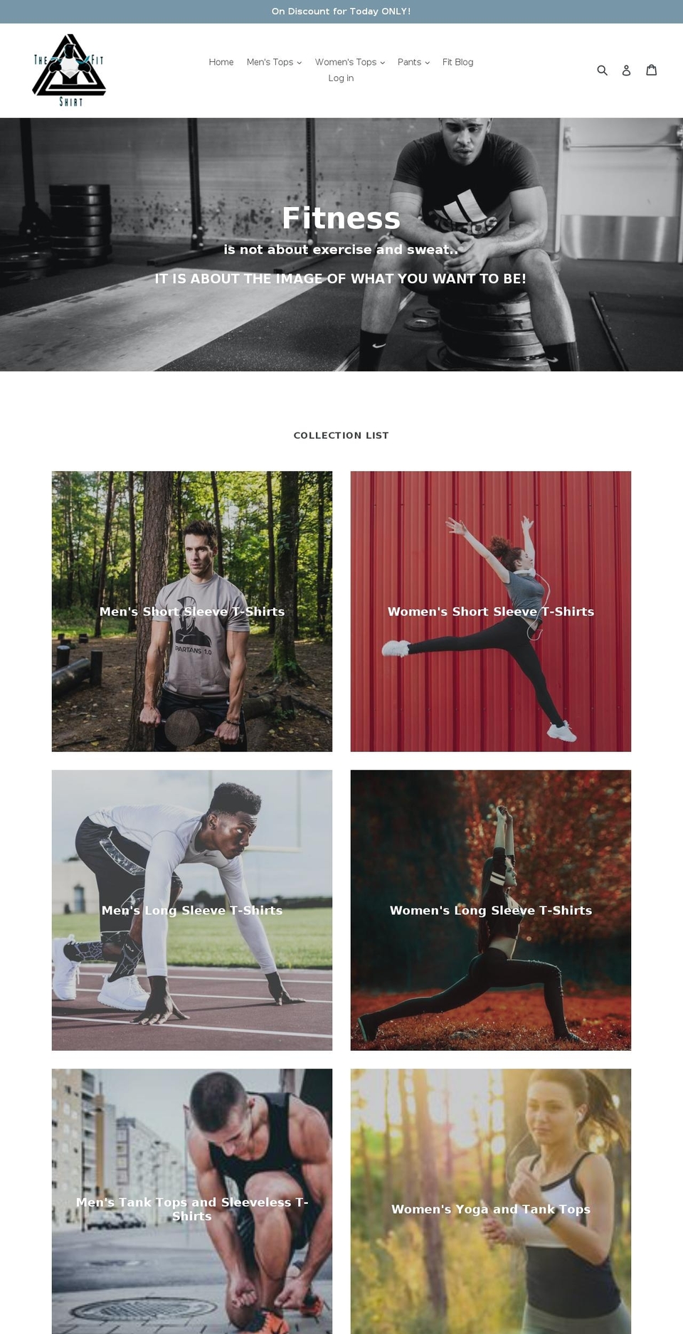 thefitshirt.com shopify website screenshot
