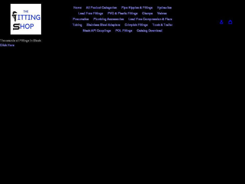 thefittingshop.com shopify website screenshot
