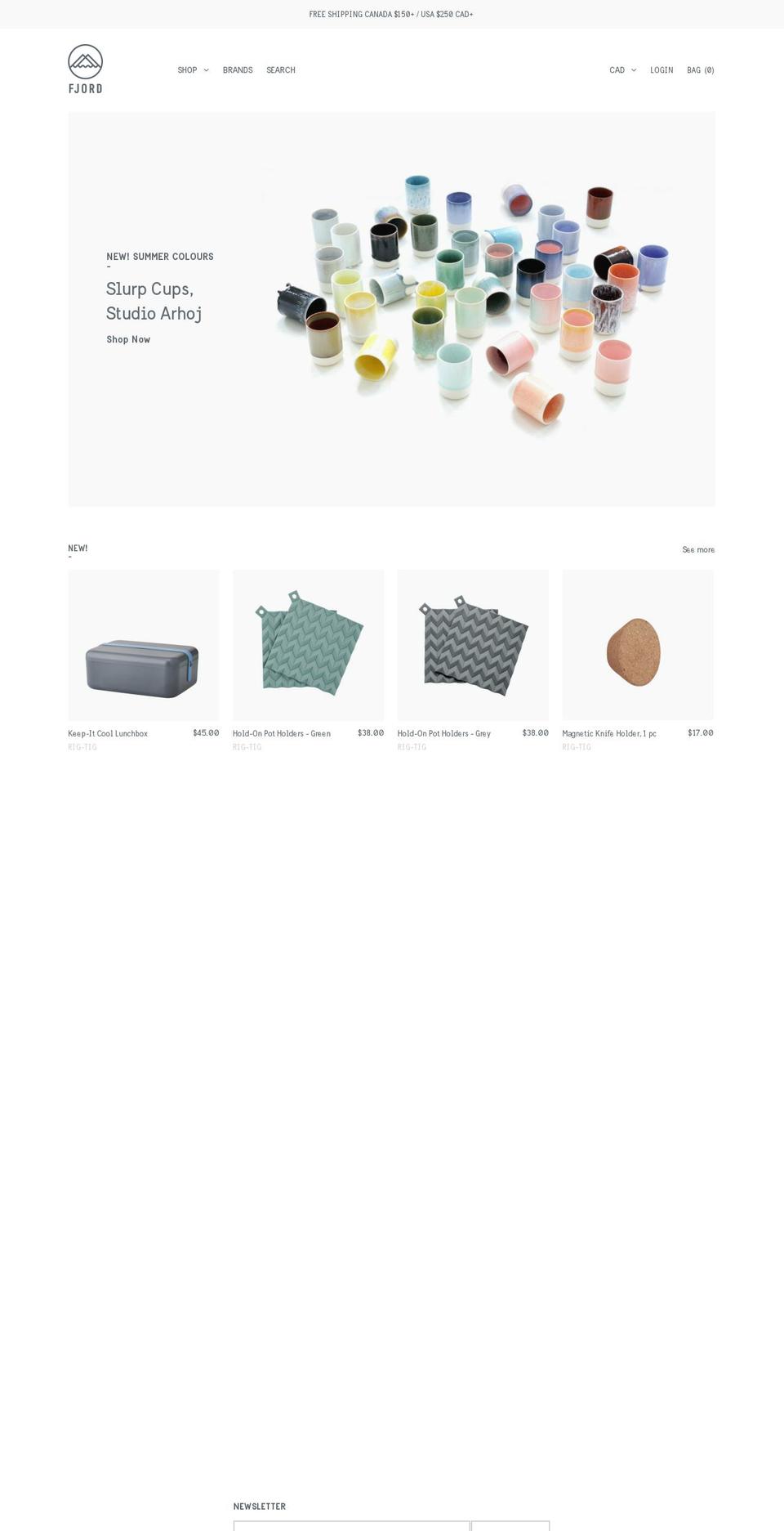 thefjordstore.com shopify website screenshot