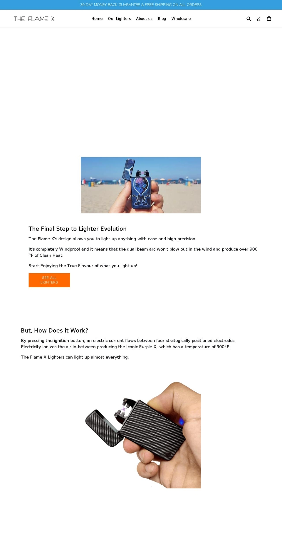 theflamex.com — Shopify storefront screenshot