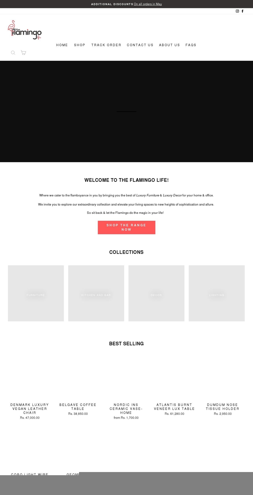theflamingolife.com shopify website screenshot