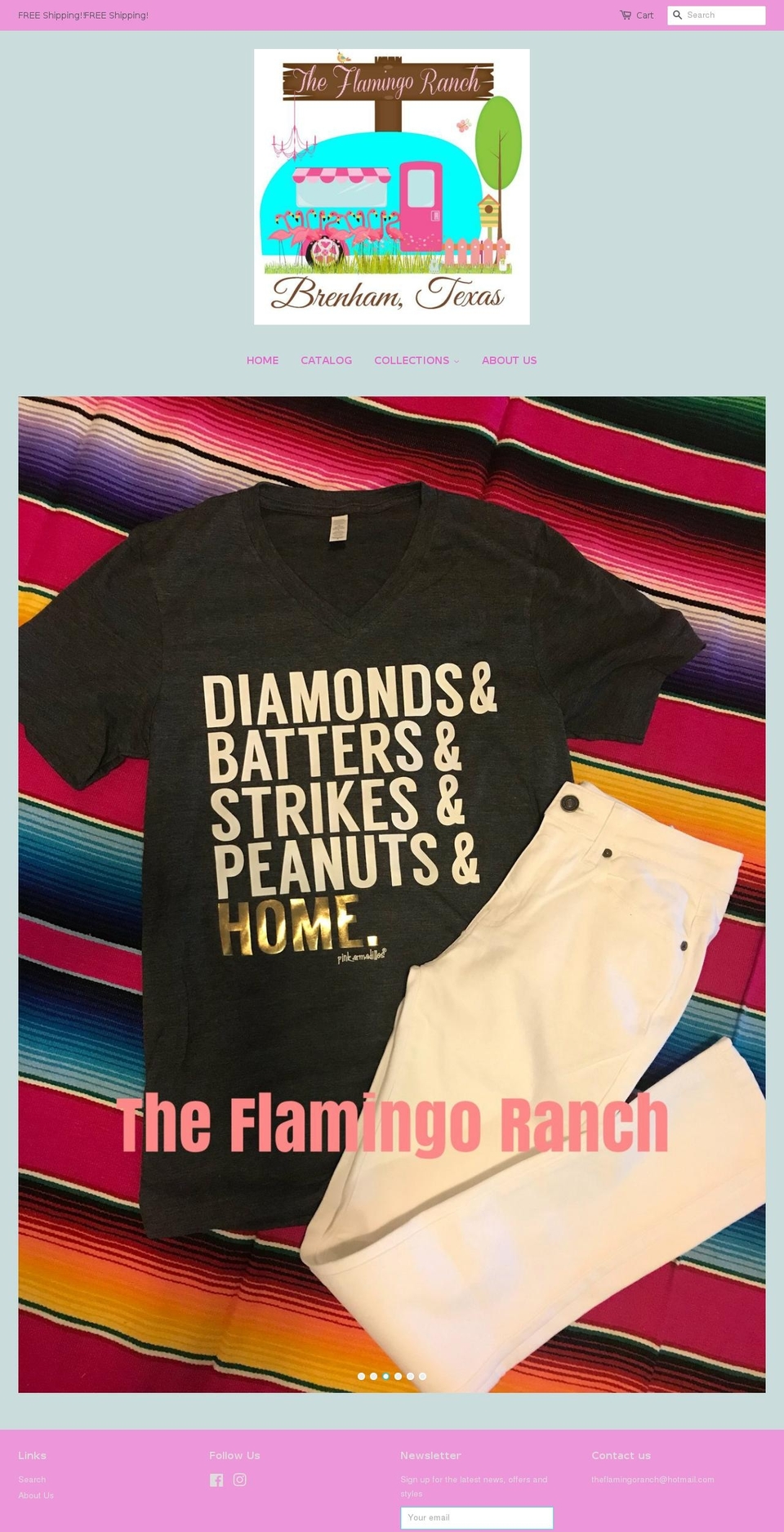 theflamingoranch.com shopify website screenshot