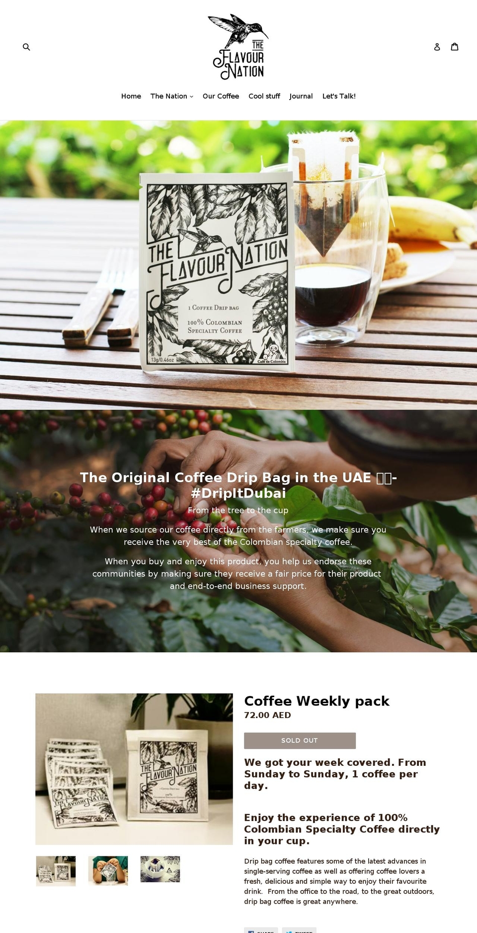 theflavournation.com — Shopify storefront screenshot