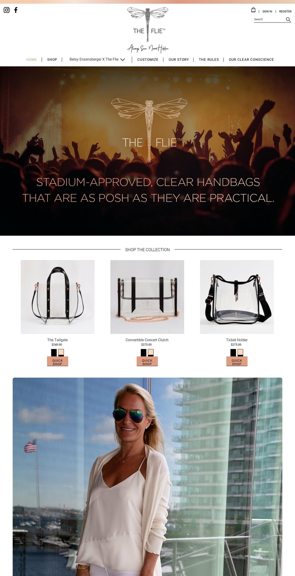 theflie.com shopify website screenshot
