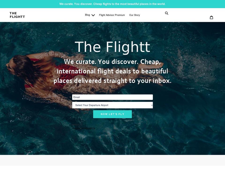 theflightt.com shopify website screenshot